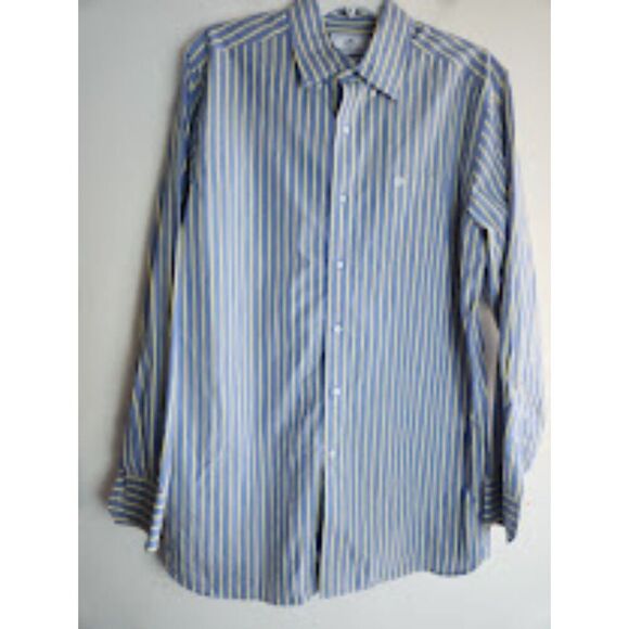 Southern Tide Men "Classic Fit" Grey Yellow Stripped Button Down Shirt sz Medium - Picture 1 of 9